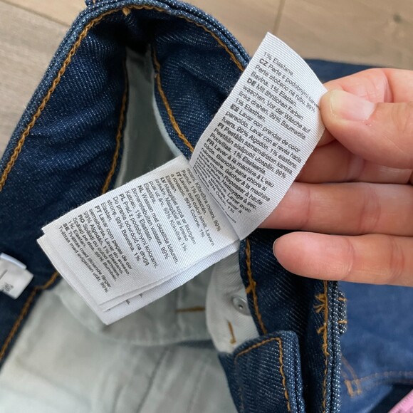 & Other Stories high rise wide leg flare blue jeans size 25 - Picture 3 of 10